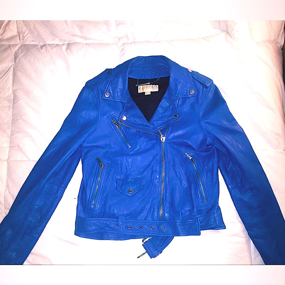 Leather Jacket- Micheal Kors- Motorcycle style